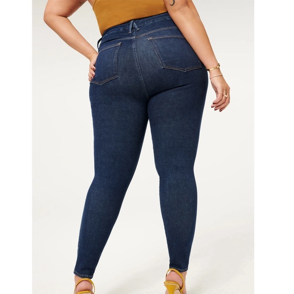Good American Plus Size Always Fits Good Waist Skinny Jean  Blue 821 - Picture 2 of 10